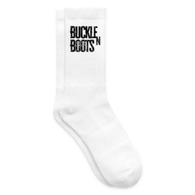 Black BUCKLE N BOOTS Socks